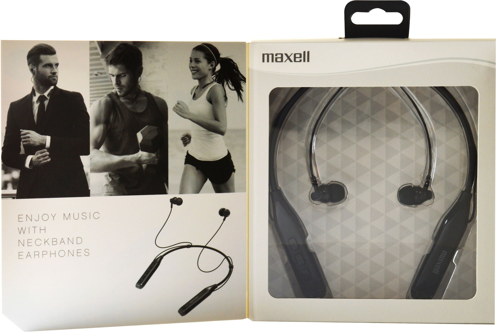 Maxell Neckband Trådløse Høretelefoner, Svart