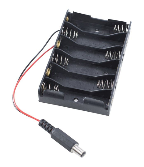 Luxorparts Batteriholder 6x AA for Arduino