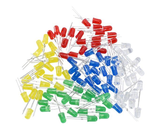 Luxorparts LED-sortiment 5 mm 100-pk.