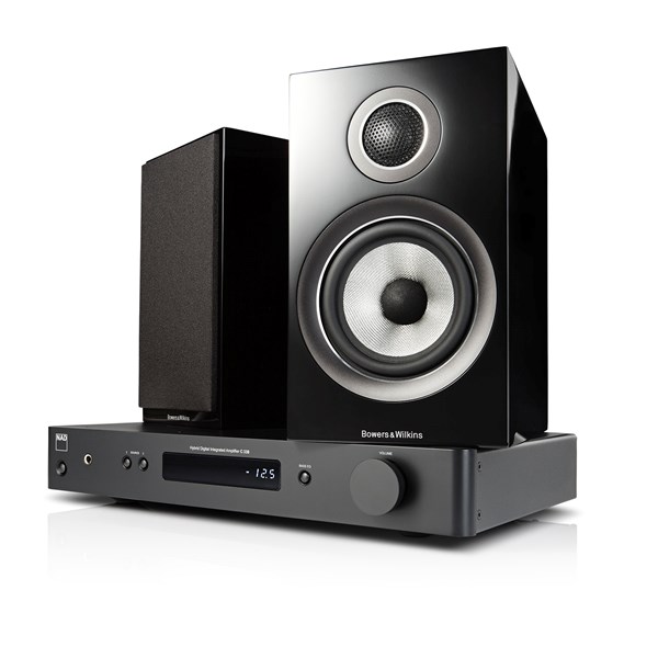 NAD C338 + B&W 707 S2 Digitalforsterker med streaming