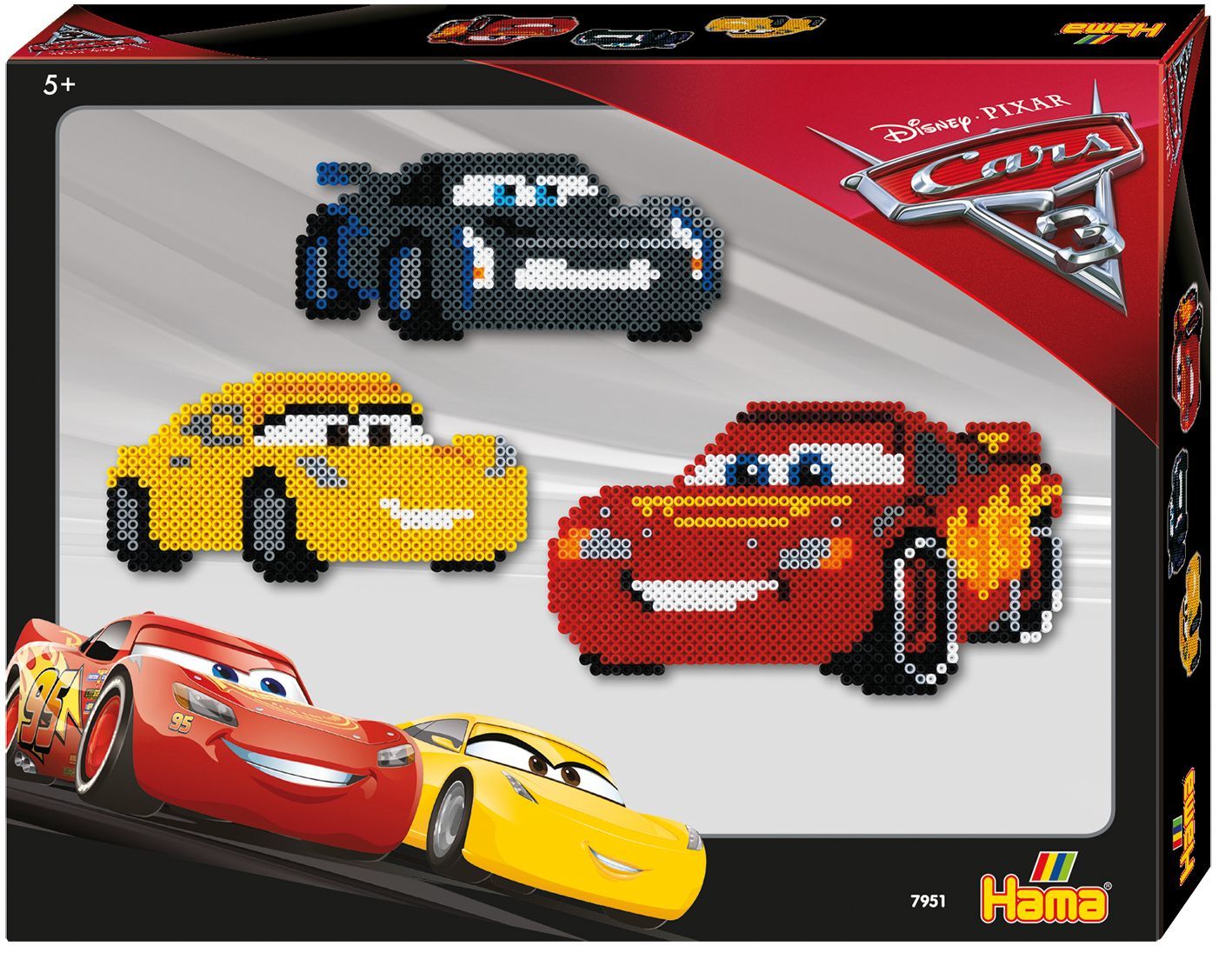 Hama Midi Perler Gavesett Disney Cars 3 4000 stk