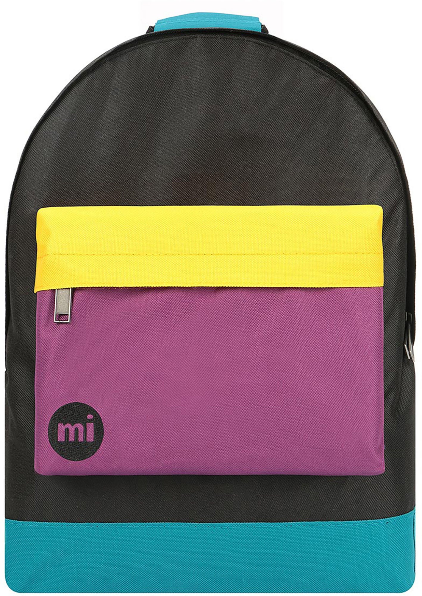 Mi-Pac Classic Colour Block Ryggsekk, Black/True Plum