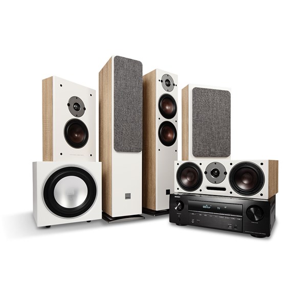Denon AVR-X1600H + DALI OBERON 5 + OBERON ONWALL + OBERON VOKAL + SUB E-9 F – 5.1 Hjemmekinoanlegg