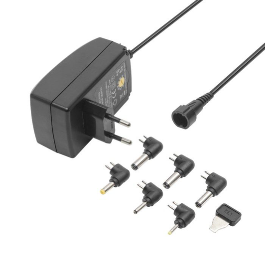 Luxorparts Justerbar strømadapter 9–24 V (DC) 24 W