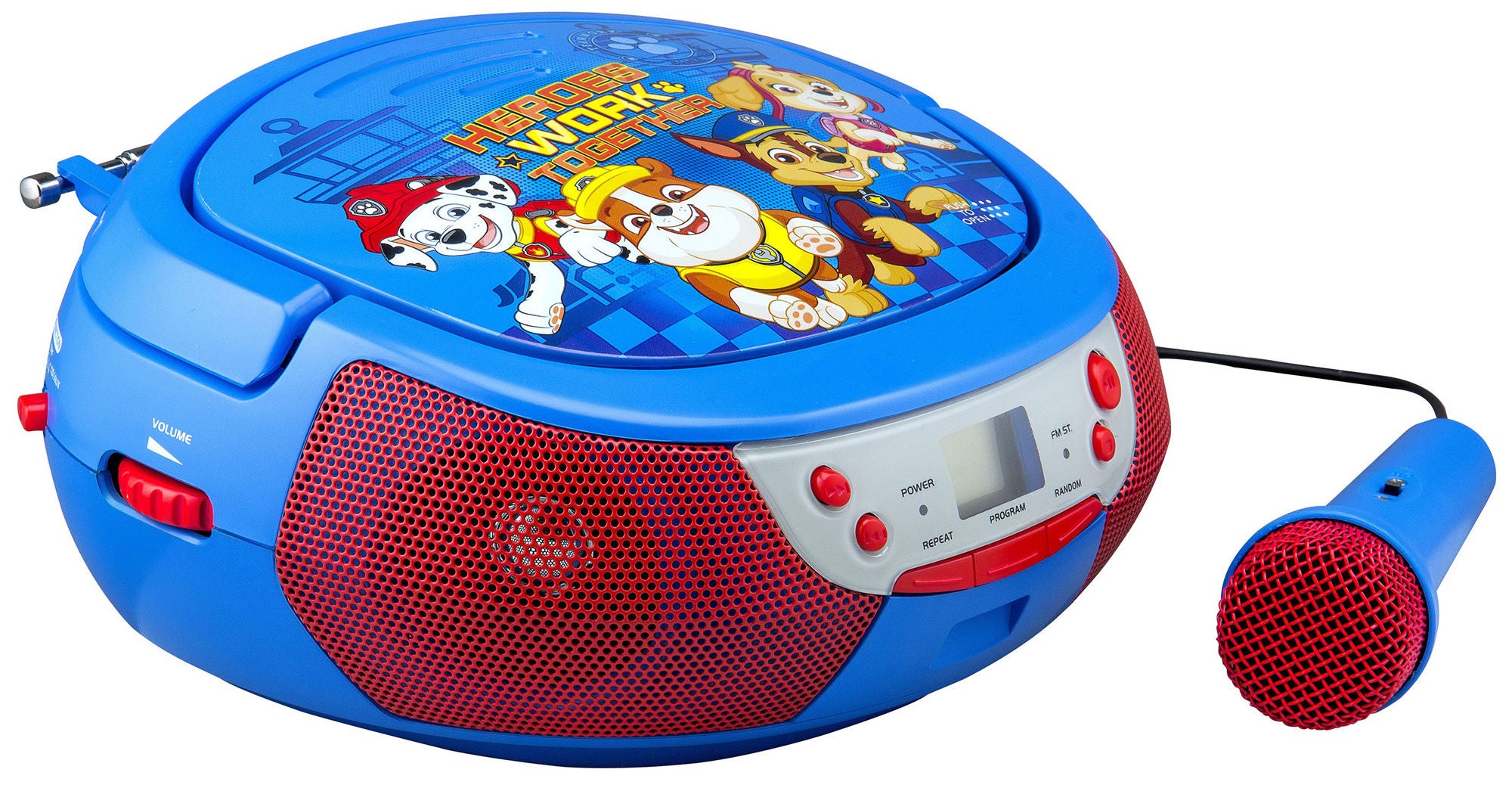 Paw Patrol CD Boombox Karaokemaskin