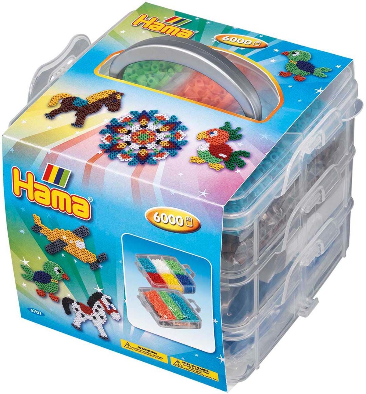 Hama Perler og Oppbevaringsboks 6000 stk