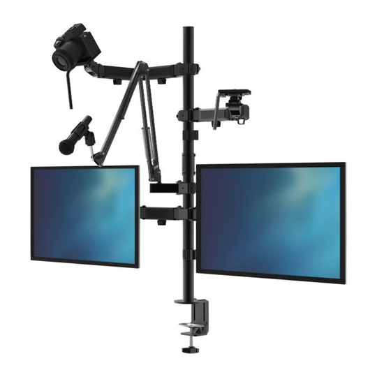 Luxorparts Studiostativ for 2 skjermer