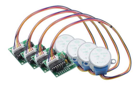 Luxorparts Trinnmotor med girkasse og driver 4-pk.