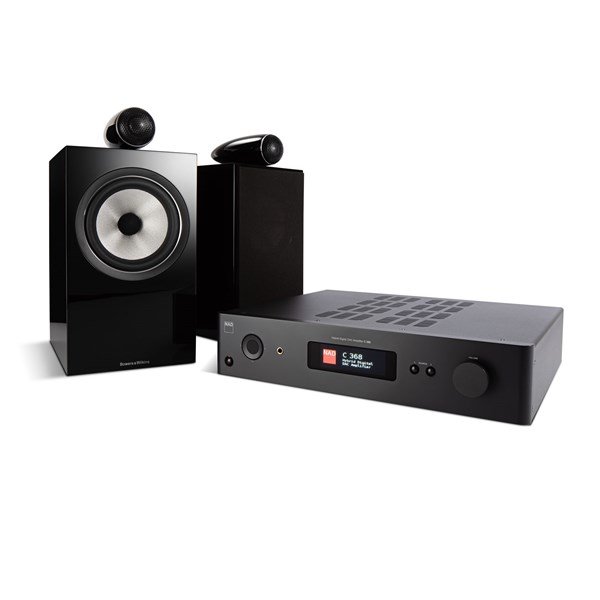 NAD C368 + B&W 705 S2 + MDC BLUOS 2I-MODUL Digitalforsterker med streaming
