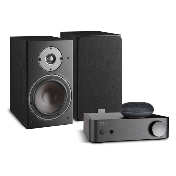 NAD AMP1 + Oberon 3 + Google Nest Mini Høyttalersystem