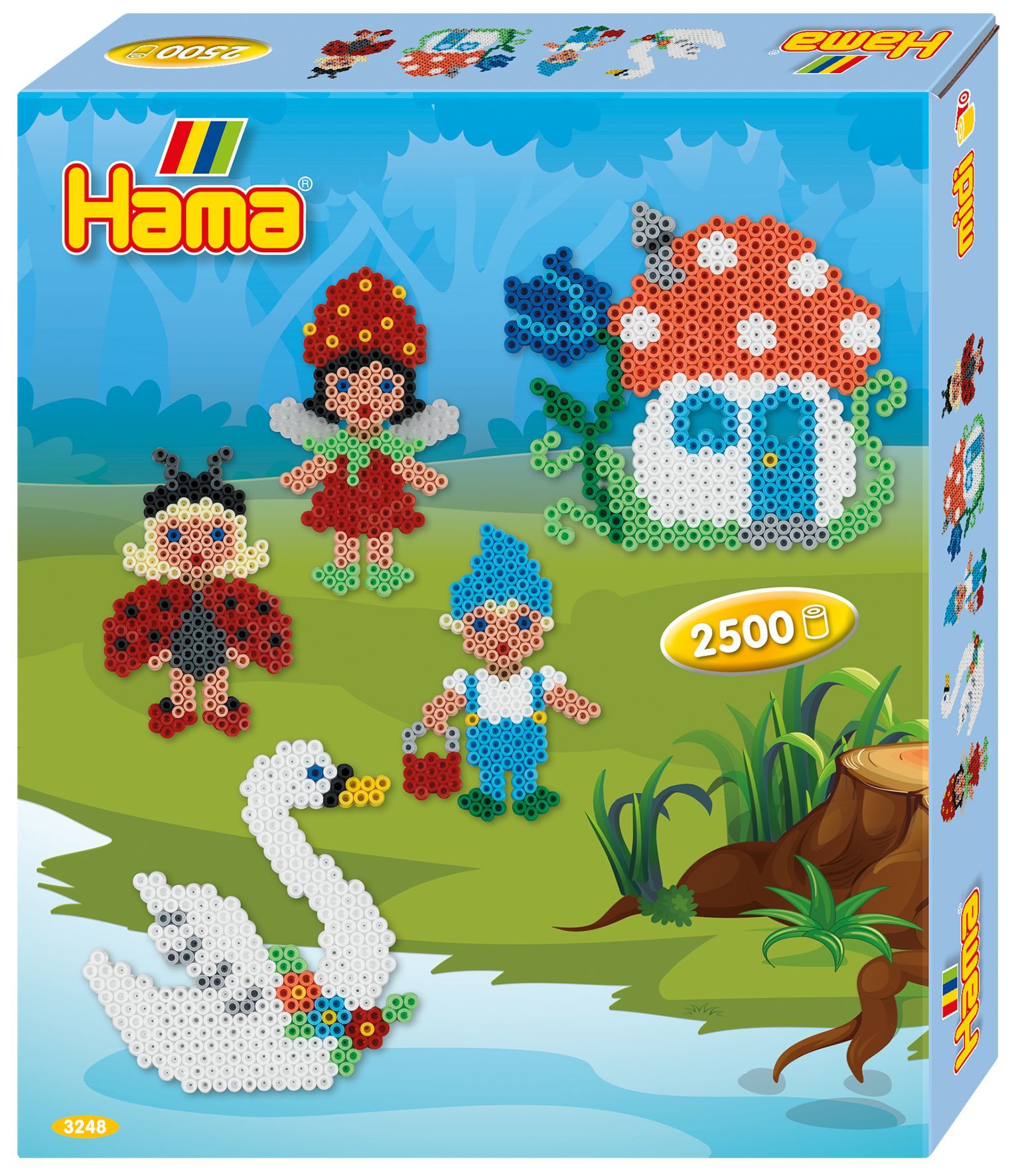 Hama Midi Perler Gavesett Feer, 2500 stk
