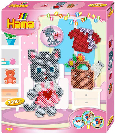 Hama Midi Dress Up Cat Perlesett Gaveeske 2500 stk