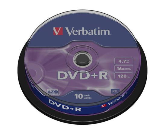 Verbatim DVD+R på spindel 10-pk.