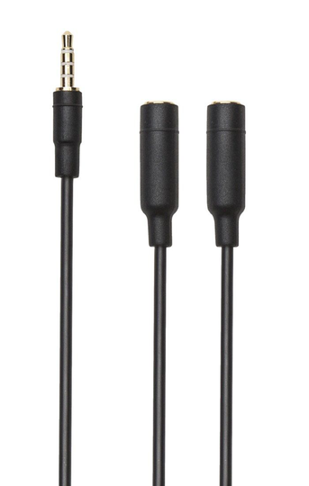 Adapter for dataheadset til mobil, konsoll og datamaskin Svart