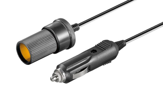 Luxorparts Forlengelseskabel for 12 V-uttak 21 mm 1,8 m