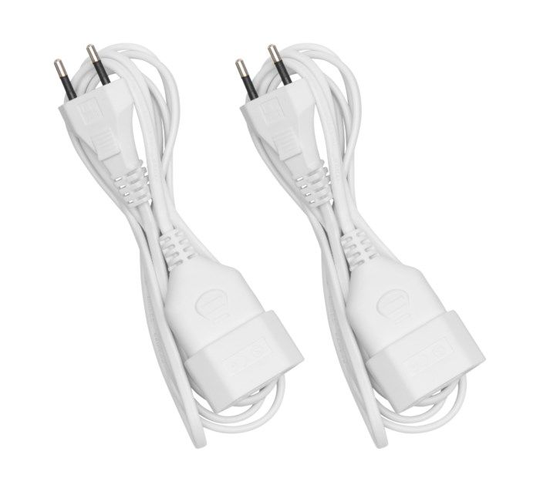 Luxorparts Ujordet skjøteledning 2,5 m (EU) 2-pk.