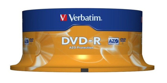 Verbatim DVD-R på spindel 10-pk. 25-pk.