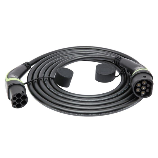 Luxorparts PHEV Type 2 Ladekabel for elbil 3,7 kW 1-faset 5 m