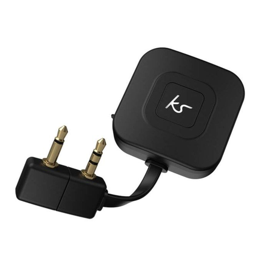 Trådløs hodetelefonadapter for fly