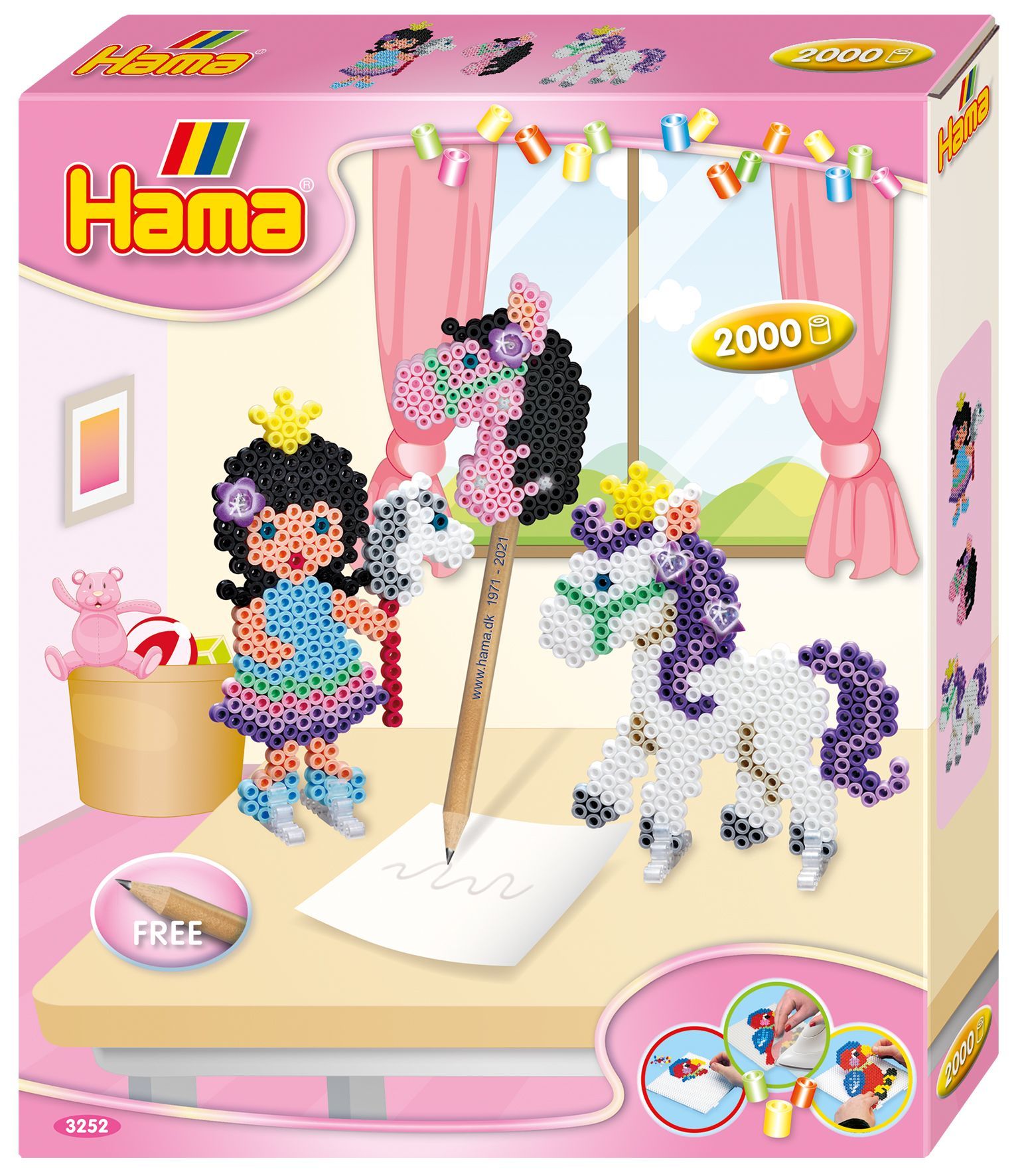 Hama Perler Gaveeske Ponny Lek 2000 stk