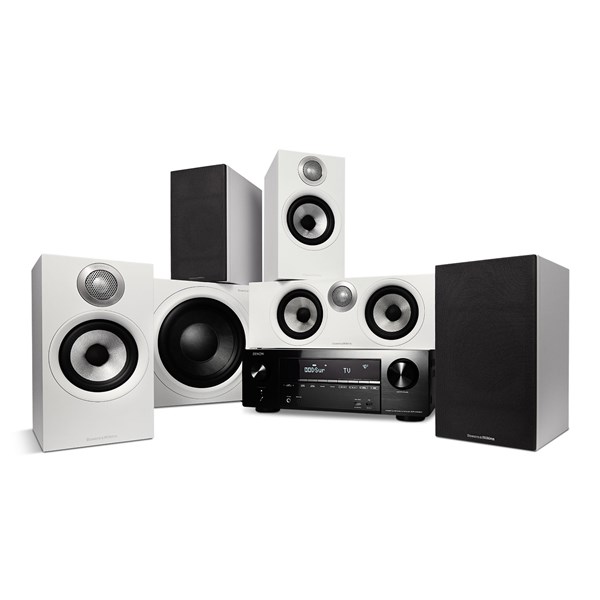 Denon AVR-X2700H + Bowers & Wilkins 607 S2 AE + HTM62 S2 AE + ASW610 M - 5.1 Hjemmekinoanlegg