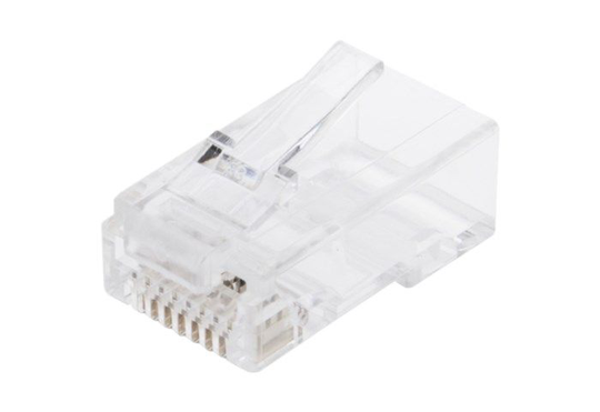 Luxorparts RJ45-kontakt for rund Cat. 6 UTP-kabel, 20-pk.