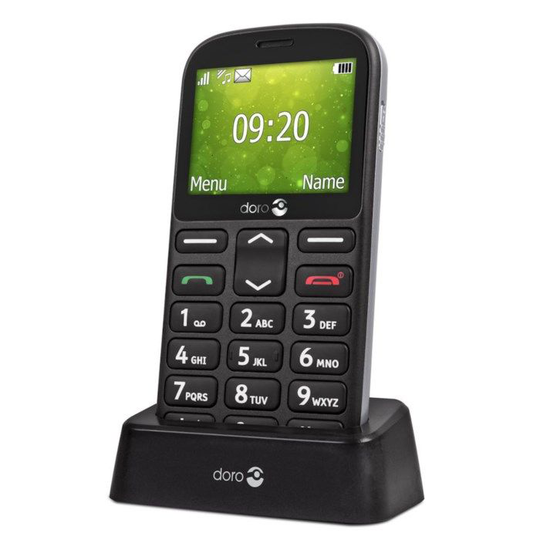 Doro 1362 Mobil med kamera Svart