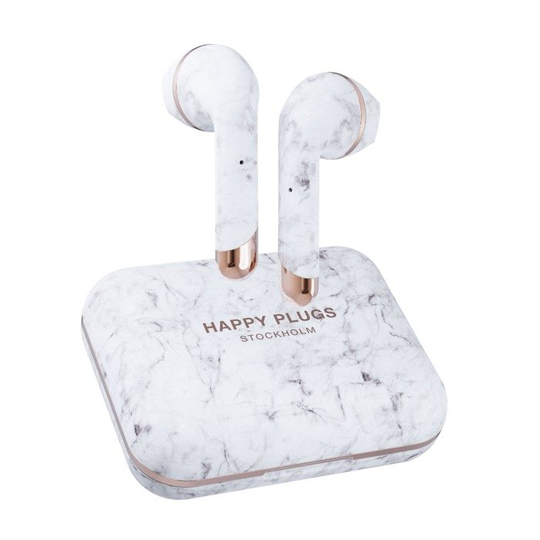 Happy Plugs Air 1 Plus Helt trådløse hodetelefoner Marmor