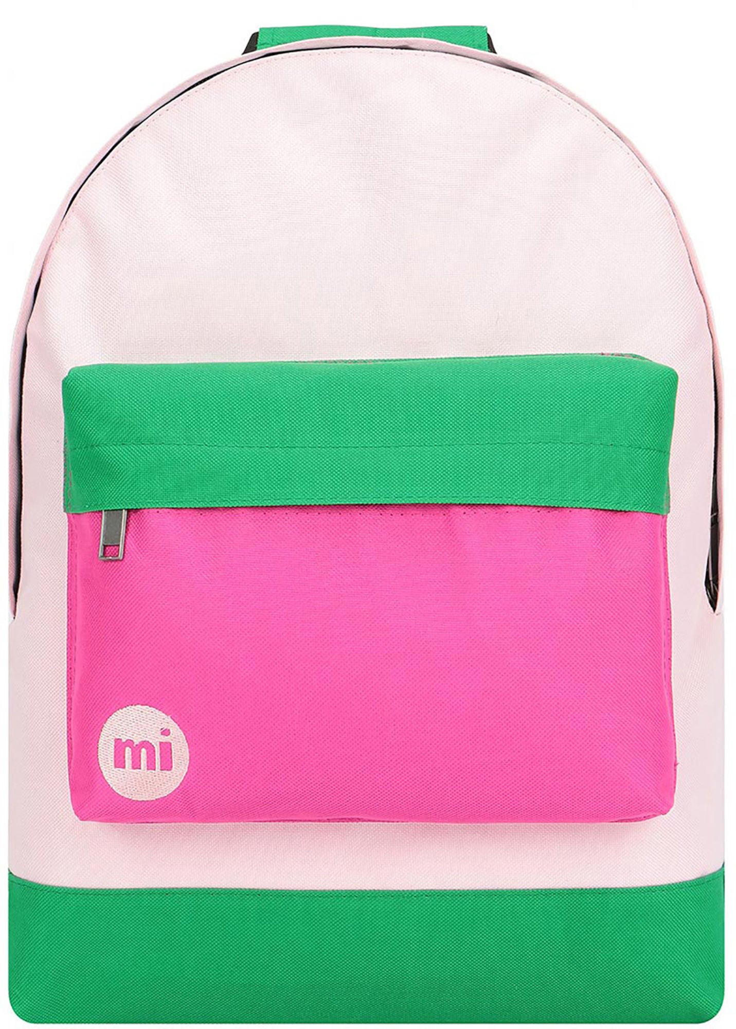 Mi-Pac Classic Colour Block Ryggsekk, Blush/Leaf Green