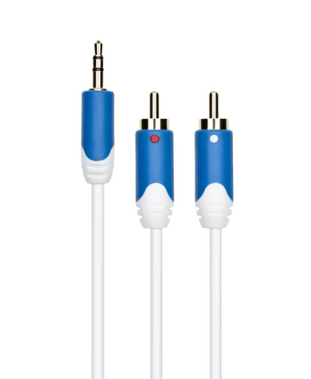 Luxorparts Blueconn lydkabel 3,5 mm til 2 x RCA 0,5 m