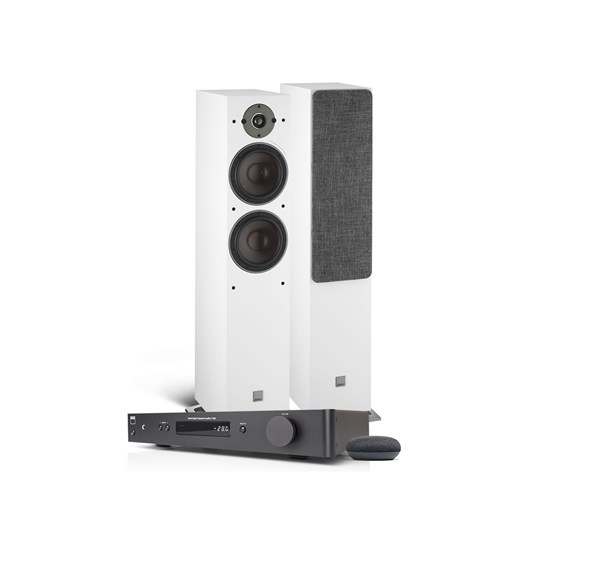 NAD C338 + DALI OBERON 7 + Google Nest Mini Trådløst musikkanlegg