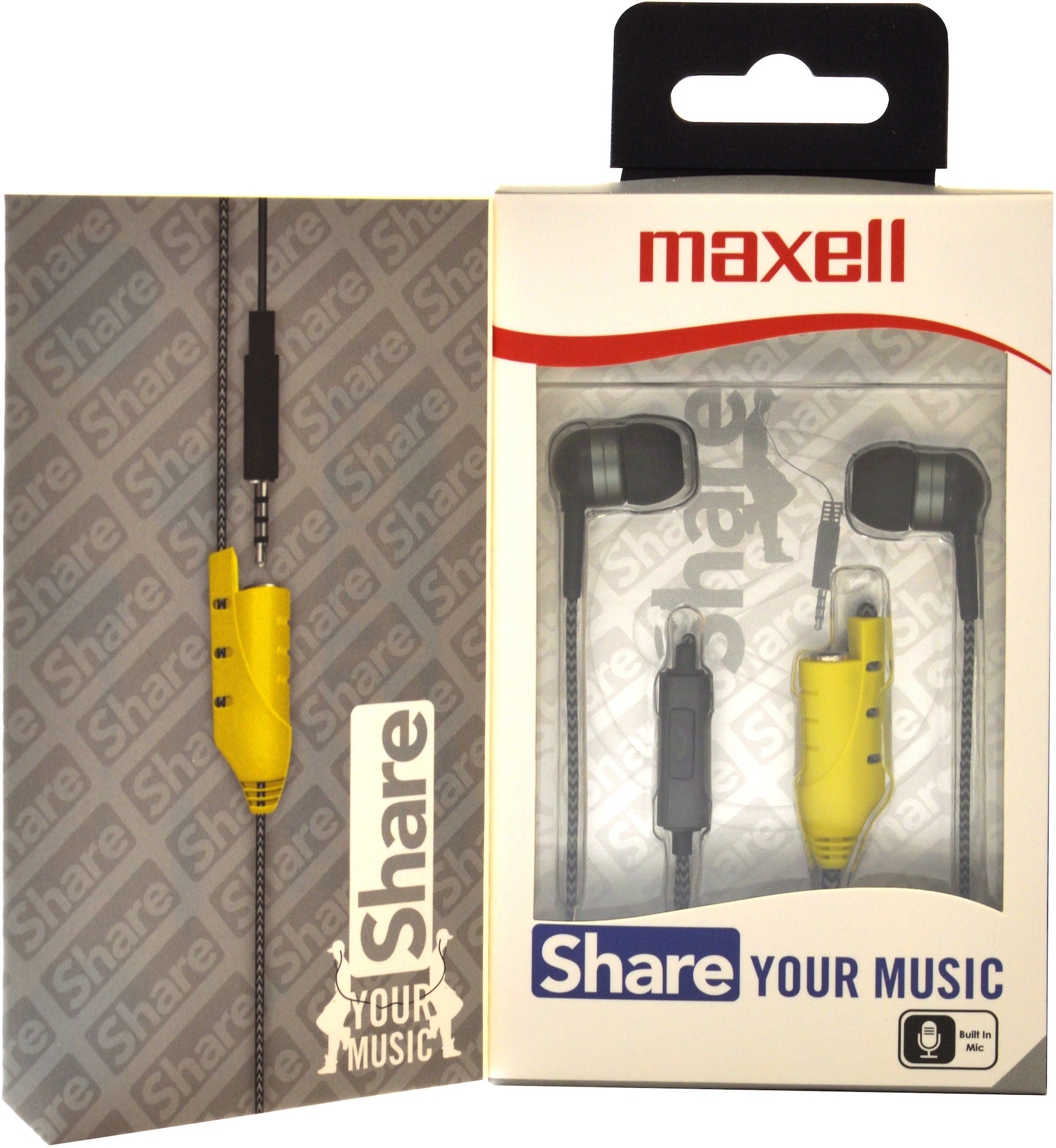 Maxell Share Høretelefoner Med Mikrofon, Grå