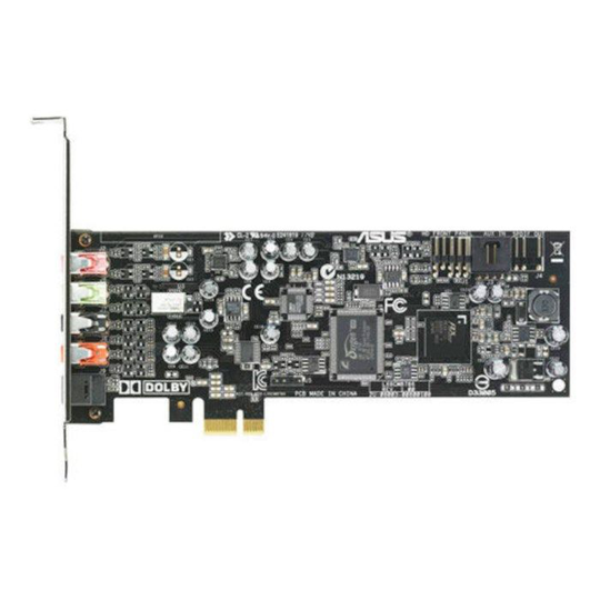 Asus Xonar DGX PCI-express-lydkort
