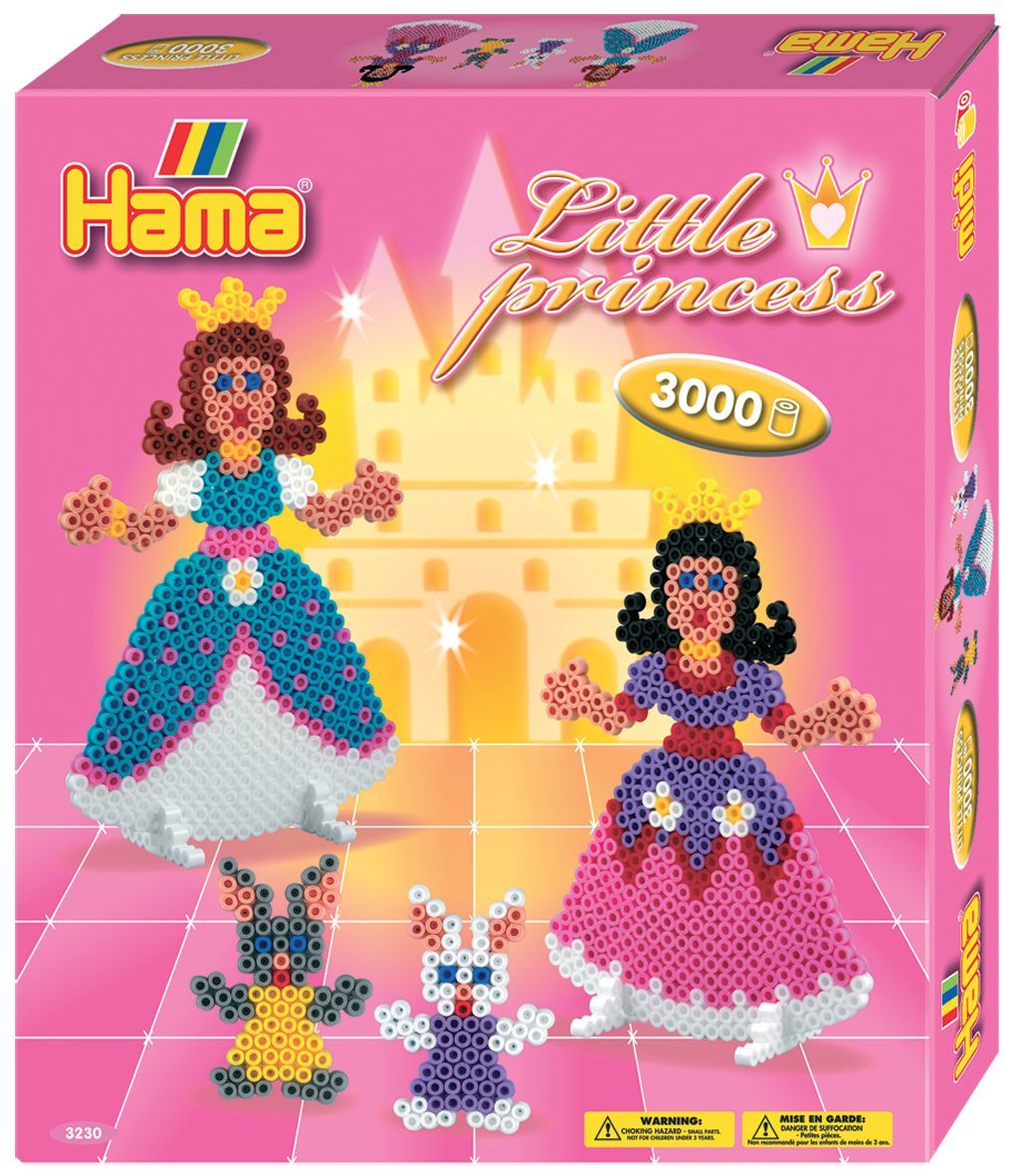 Hama Midi Perler Gaveeske Liten Prinsessae 3000 stk
