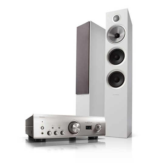Denon PMA-1600NE + Bowers & Wilkins 704 S2 Stereoanlegg