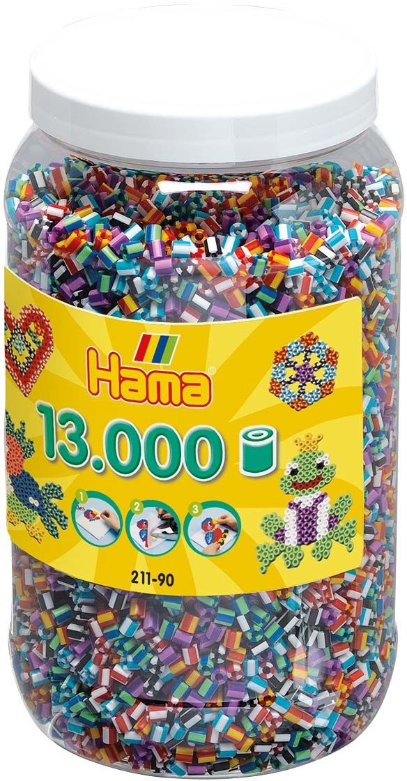 Hama Midi Stripete Perler 13 000 stk. Mix 90