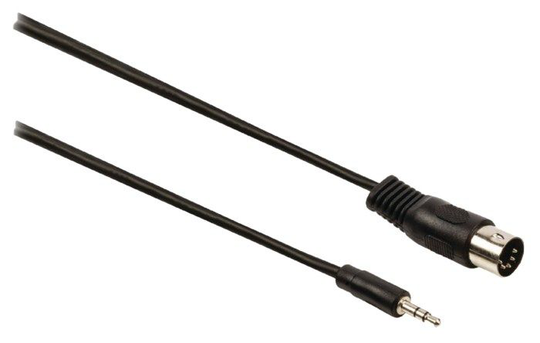 DIN-adapter 5-pinners hann til 3,5 mm hann