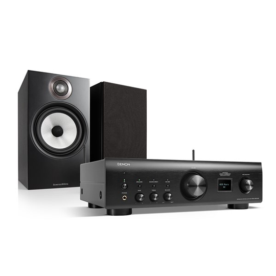 Denon PMA-900HNE + Bowers & Wilkins 606 S2 Stereoanlegg