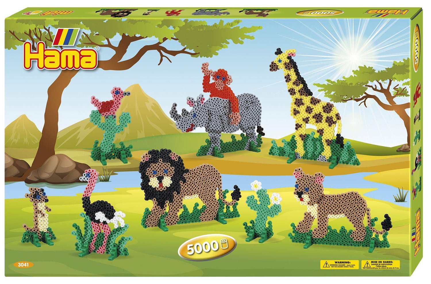 Hama Midi Giant Gaveeske Safari, 5000 Stk