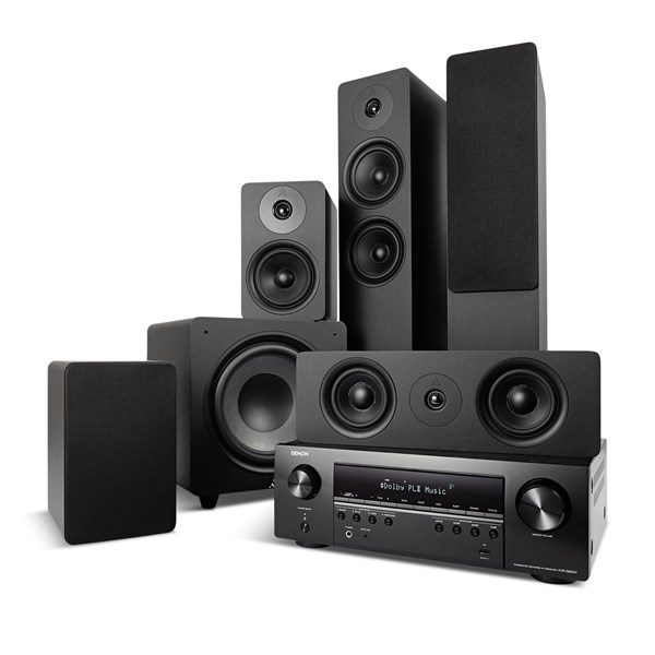 Denon AVR-X2700H + Argon Audio Alto 55 MK2 + Alto 5 MK2 + Alto C MK2 + Bass 10 MK2 - 5.1 Hjemmekinoanlegg