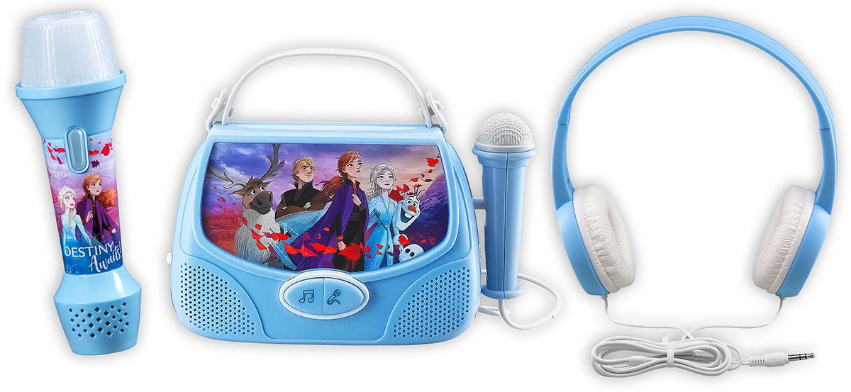 Disney Frozen 2 Sett med Karaokemaskin, Hodetelefoner og MP3